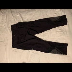 Lululemon 7/8 tights with side mesh